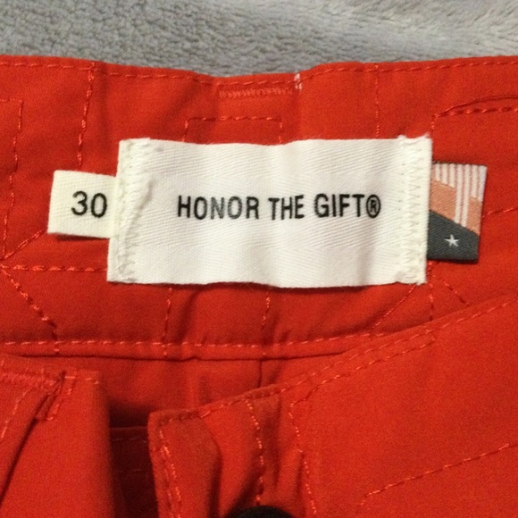 Honor the Gift Men’s Orange H Quilted Pants Size 30 - Picture 5 of 11